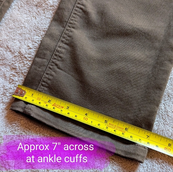 Size 8 Up! Pants EUC, pull up style elastic waistband, tan/brown colour - Picture 8 of 11